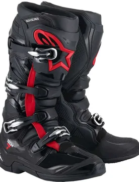 Stivali Moto Cross Enduro TECH 7 Nero Rosso Fluo taglia 12 - Alpinestars - FashionsVida