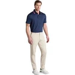 Polo Perforated Stripe , navy m