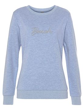 BENCH Sudadera azul claro / plata