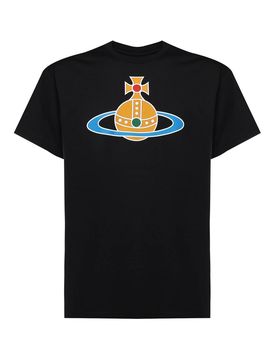T-shirt classica in cotone Orb