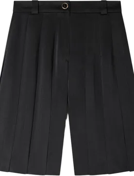 Short de mujer largo talle alto con pliegues - sandro - FashionsVida