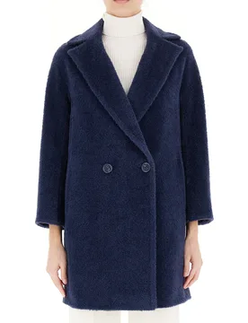 Cappotto misto alpaca BLU 40 - Cinzia Rocca - FashionsVida