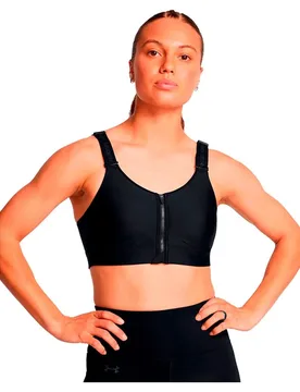 Haut De Sport à Maintien élevé Infinity Zip 2.0 Black / Black L - Under armour - FashionsVida