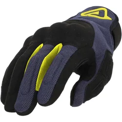 Guanti Moto CE PYRAMID Nero Blu taglia L