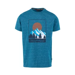 Mens Idukki T-Shirt (Bondi Blue) - Medium Blue - Size 3xl