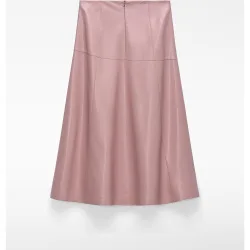 Falda midi evasé en Piel No Piel