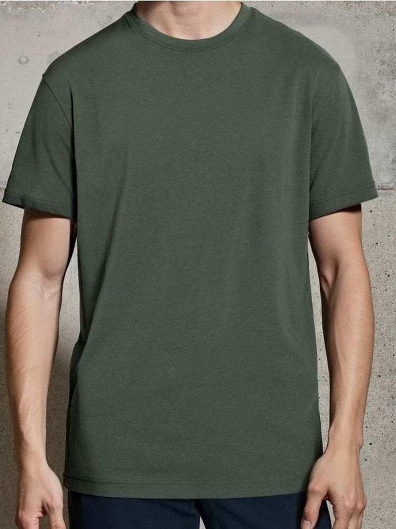 Maglietta basic - verde polveroso