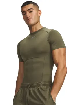 T-shirt à Manches Courtes Heatgear Elite Comp Green / Reflective 3XL