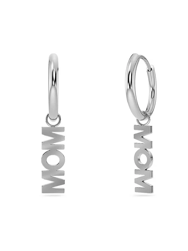Boucles d'oreilles MOM Steel argent - Edblad - FashionsVida