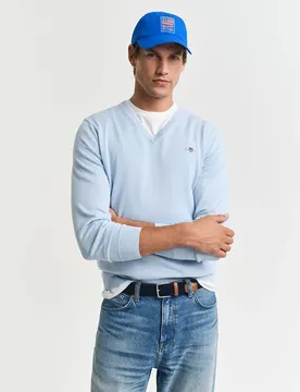 Pull à Col En V 8030562 Fresh Blue M