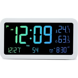 Reloj despertador HX-2109 con display multicolor