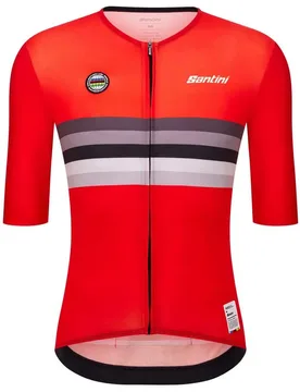 Maillot à Manches Courtes Uci World Champion Switzerland 2025 - Santini - FashionsVida