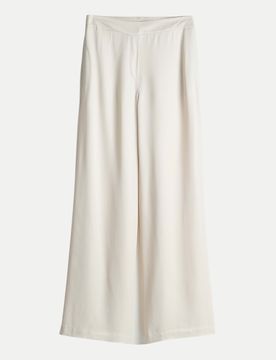 Wide-Leg Hose Charlie Palazzo Pure Weiß 36