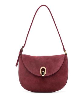 Borsa Hobo Tondo Piccola In Pelle Scamosciata
