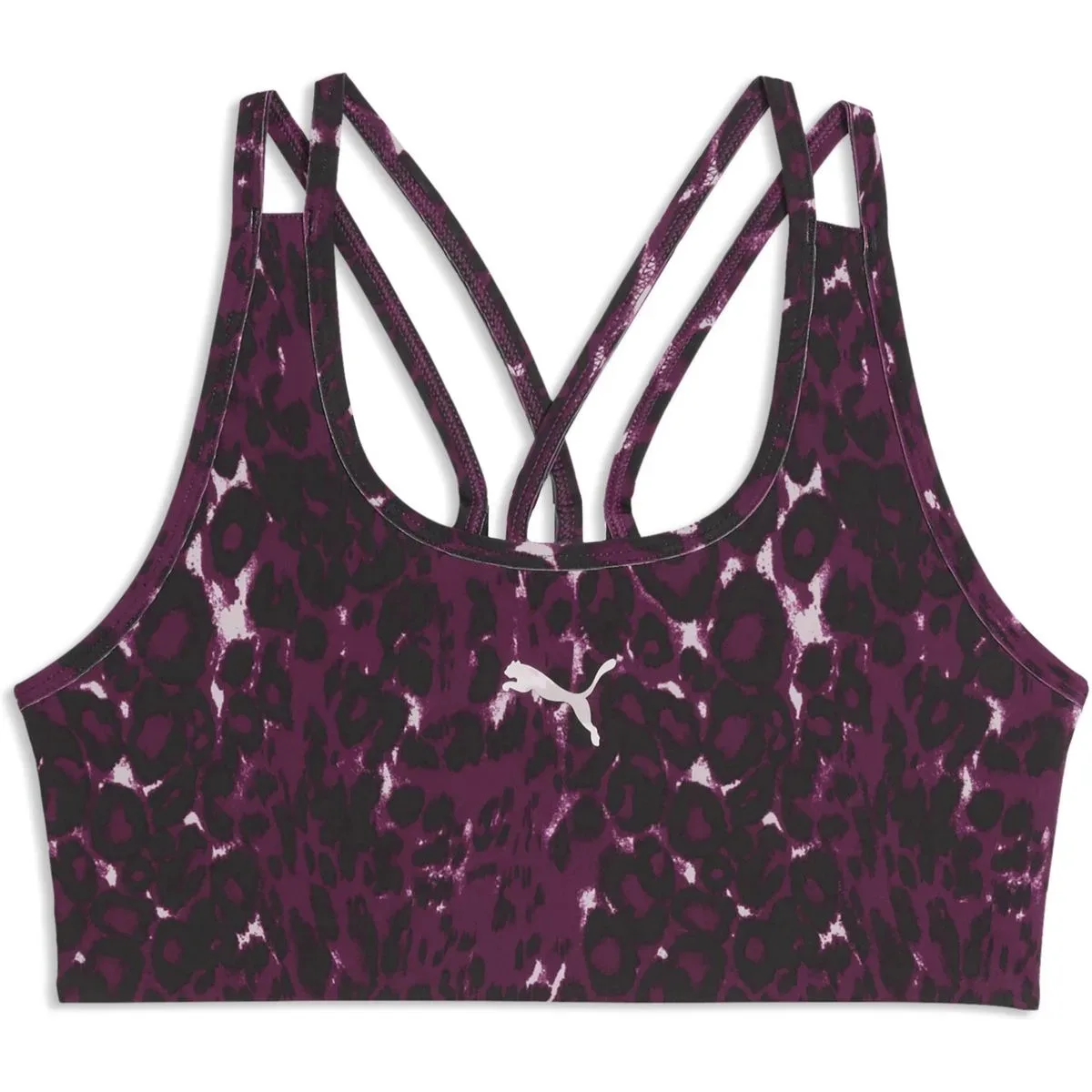 TAD Essentials AOP Crossover Mädchen Sport-BH, pink 152 - Puma - FashionsVida