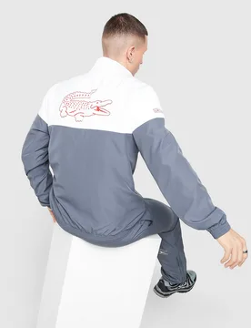 Mens Panel Track Top - Grigio, grigio grigio Uomo taglia 6/XL - Lacoste - FashionsVida