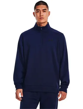 Sweat à Demi-zip Armour Fleece Midnight Navy / Black S - Under armour - FashionsVida