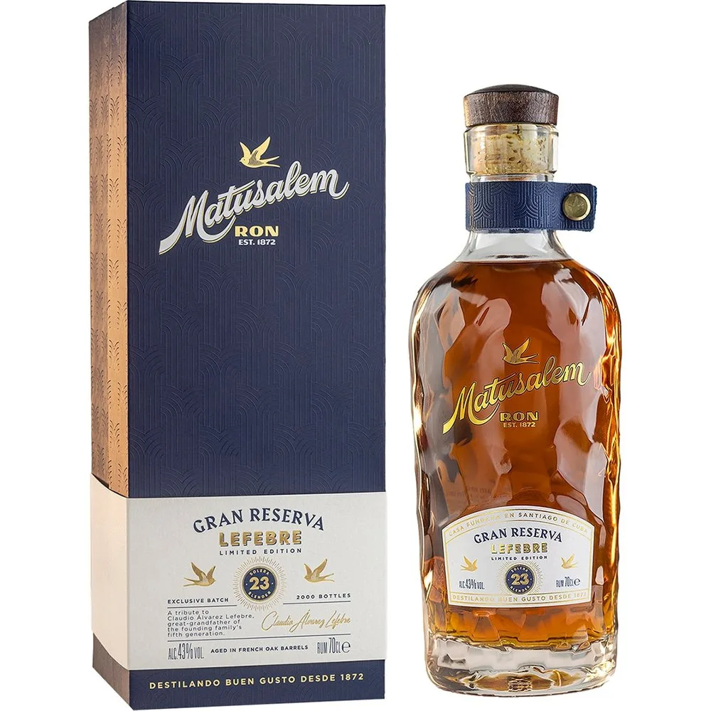 Estuche ron Gran Reserva Lefebre 23 años - Matusalem - FashionsVida