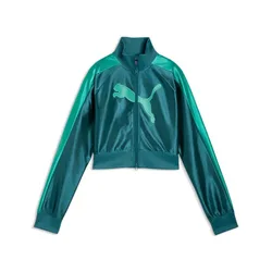 Trainingsjacke - FUTURE..ARCHIVE T7Slim Cropped Track Jacket - XS bis XL - für Damen - Größe XS - grün - Frauen - female