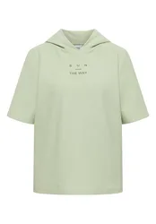 Chest Print Hoody Shirt female
