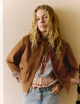 Chaqueta de piel lisa de mujer - Southern Cotton - FashionsVida