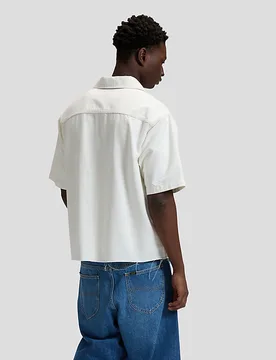 Loose Zip Denim Shirt White Größe XL male - Lee - FashionsVida