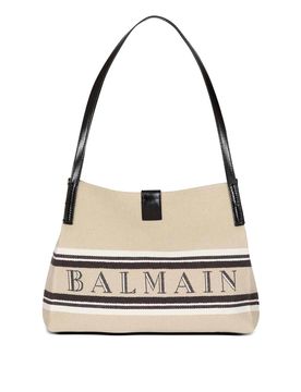 Release piccola borsa tote in tela e pelle