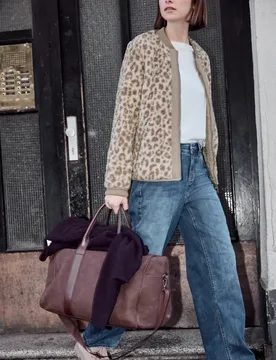 Street One Blouson mit Leomuster female Braun - Street One Studio - FashionsVida