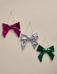 M&S 3 Pack Metallic Bows Multi