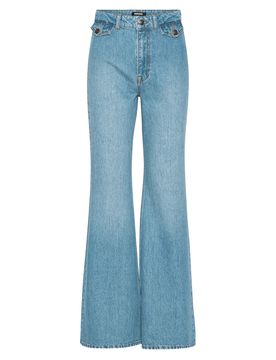 High Waist Mini Jeans with Belt Loops and Five Pockets