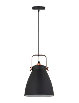 Suspension Luminaire E27 270 X 120 Cm Black / Copper One Size