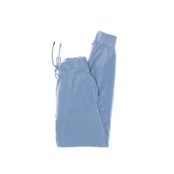 Pantalone Tuta Donna Signature Velvet Pants Light Blue