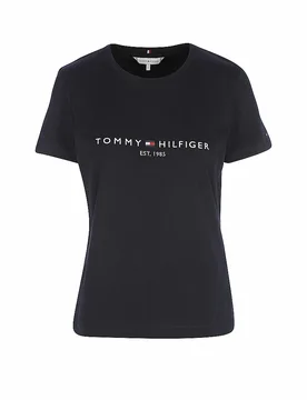 Camiseta de corte regular azul oscuro M - Tommy hilfiger - FashionsVida