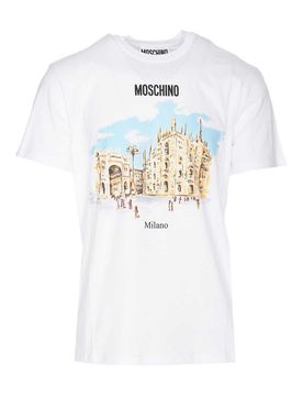 T-shirt con stampa d'archivio