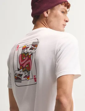T-SHIRT NOVELTY CARDS GRAPHIC 4XL White - Adidas - FashionsVida