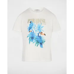 Camiseta de mujer con estampado tropical