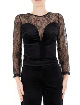 RINASCIMENTO Blusa in pizzo NERO L