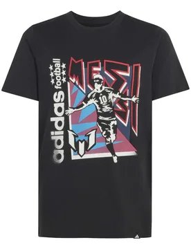 T-Shirt Kind MessI Fun - Noir - male - Size: 11/12 ans - Adidas - FashionsVida