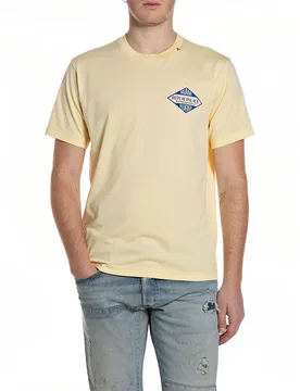 T-shirt à Manches Courtes M3344 .000.2660 Pale Yellow L - Replay - FashionsVida