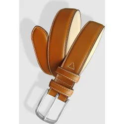 Cinturón de piel para hombre