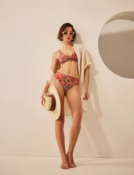 Braga de bikini estampada de mujer - Énfasis - FashionsVida