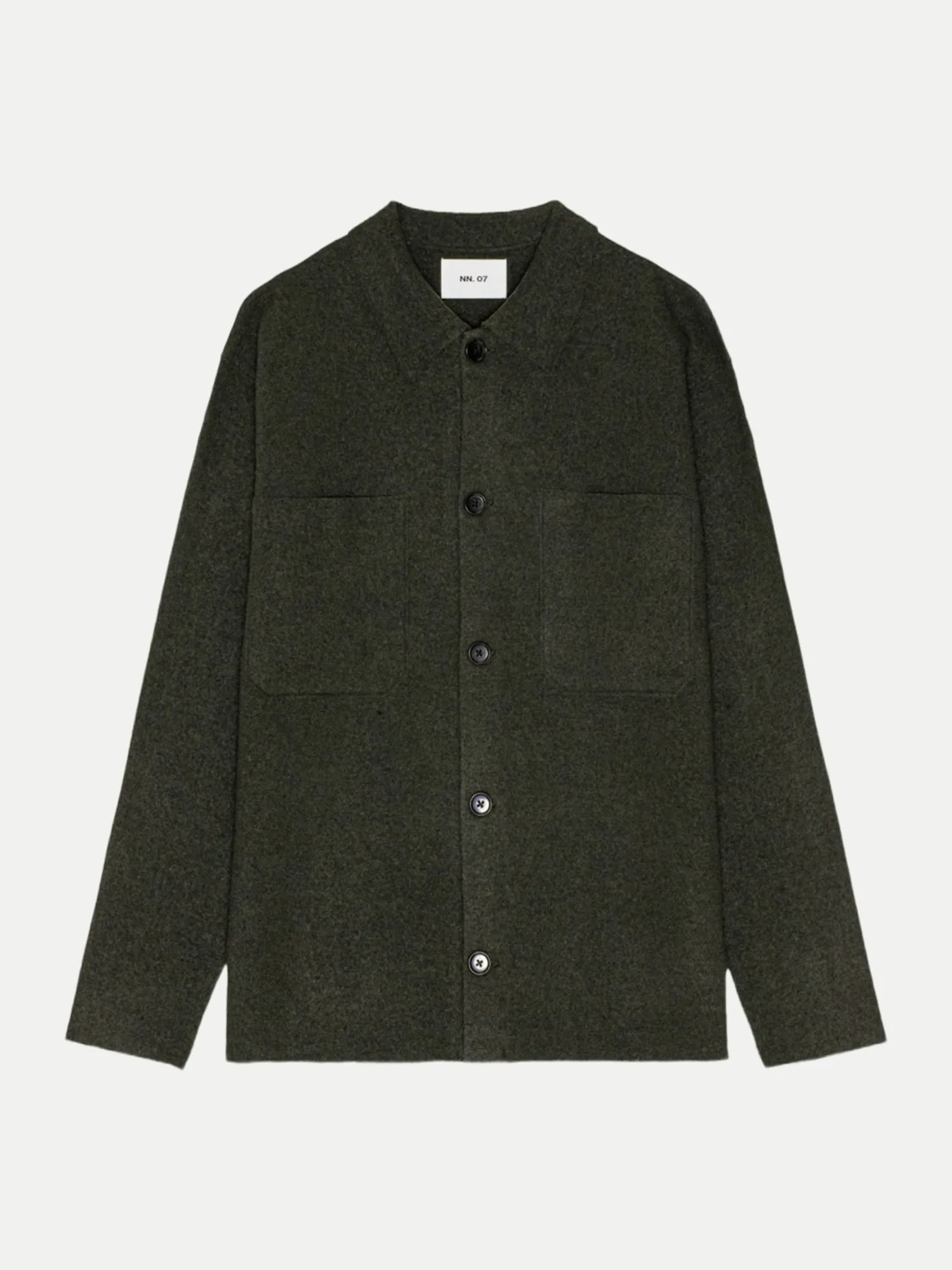 NN.07 Hemdjacke Jonas Grün M - NN.07 - FashionsVida