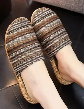 Man's New Four Seasons Baotou Flat Sole Linen Slippers Unisex Soft Sole Non Slip Light Home Slippers Anti Odor Silent Slippers - Aliexpress - FashionsVida