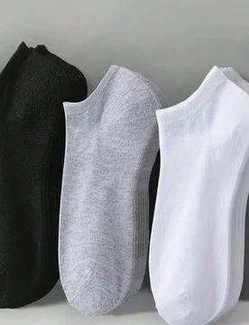 Par de Calcetines para Mujer, Calcetines Invisibles, Calcetines Cortos, Calcetines Blancos, Calcetines Grises, Calcetines Negros, Calcetines para Muje - Shein - FashionsVida