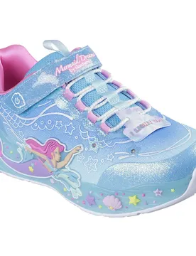 Sneaker Mermaid Dreams Blue Sparkle Mesh / Multi Trim EU 28