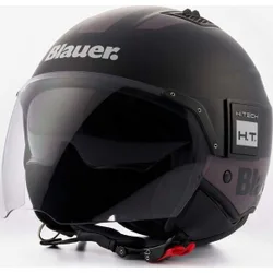 Casco Moto Jet in Fibra BET HT Nero Antracite taglia S