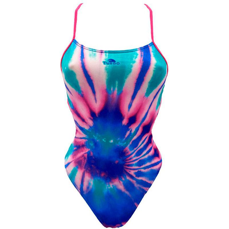 Patron sirene blue tie dye bañador natación mujer Celeste (S)