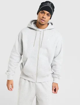 Brooklyn Fleece Oversized Full Zip Hoodie - Herren, Grau - male - Size: XXL - Jordan - FashionsVida