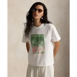 Camiseta de mujer de algodón de Wimbledon