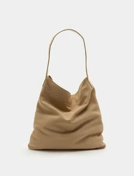 Suede Top Handle Shoulder Bag Light Beige female - Per Una - FashionsVida